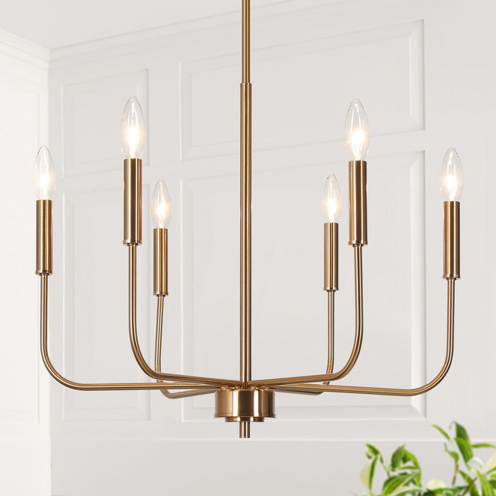 Zuvarin 6-Light Brass Chandeliers