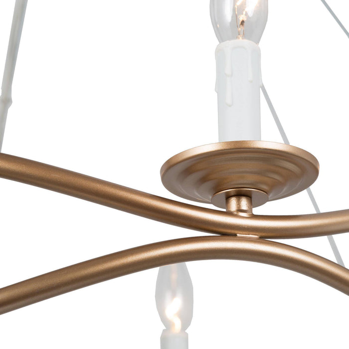 Ajolote 5-Light Gold Chandelier