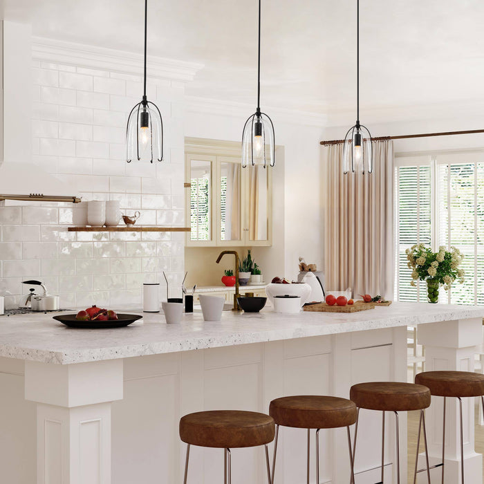 Etrichy 1-Light Black Pendant Lights