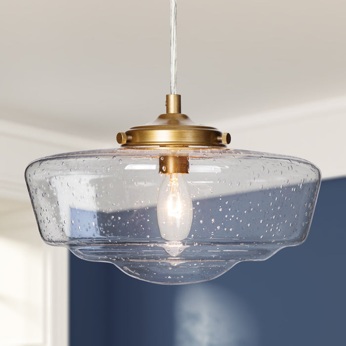 Saviel 1-Light Gold Pendant Light