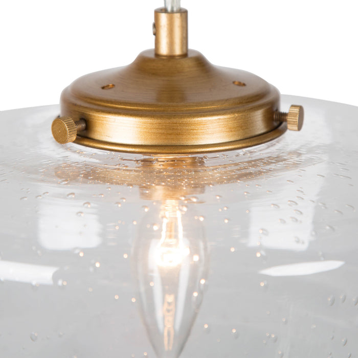 Saviel 1-Light Gold Pendant Light