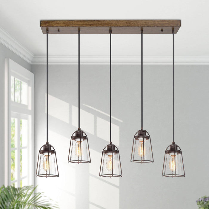 Myrene 5-Light Rust Island Lights