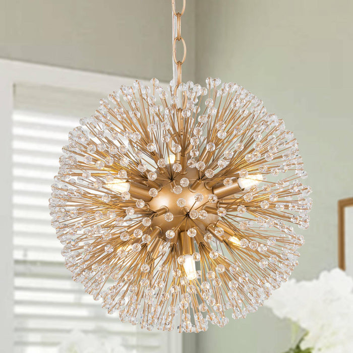 Porgy 6-Light Gold Chandelier