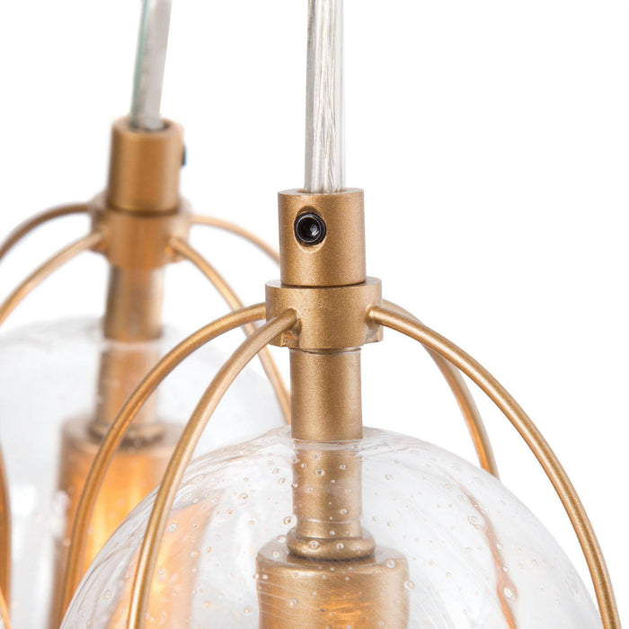 Etrichy 3-Light Gold Chandelier