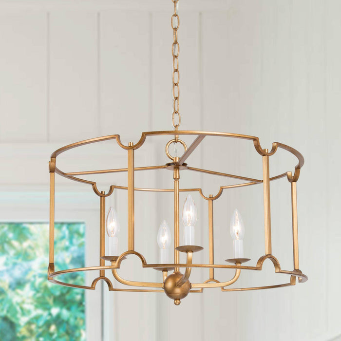 Xalinae 4-Light Gold Chandelier