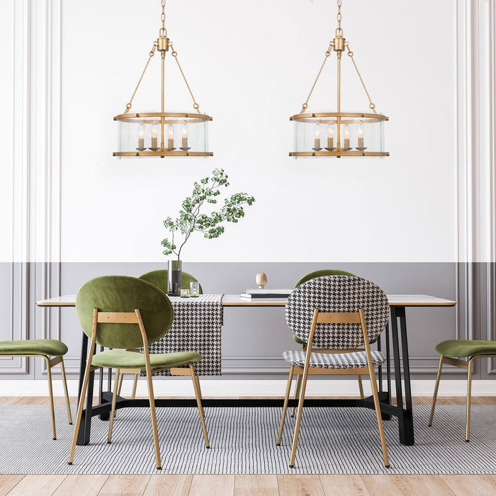 Syelyn 4-Light Gold Chandeliers