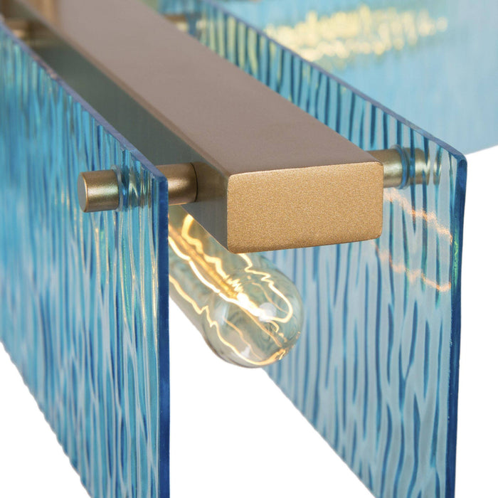 Deirdre 3-Light Blue Chandelier