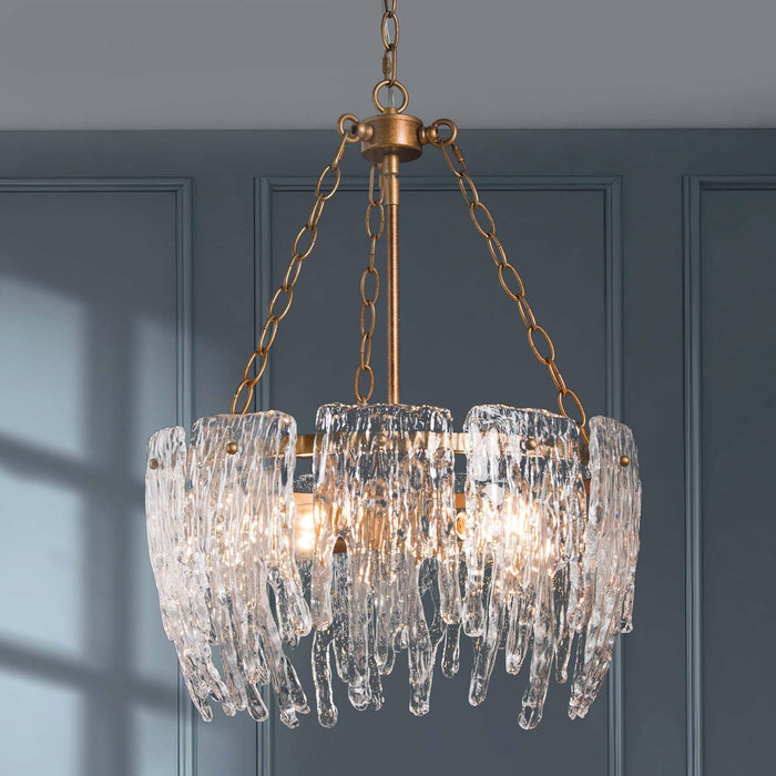 Tisrelle 4-Light Gold Chandelier