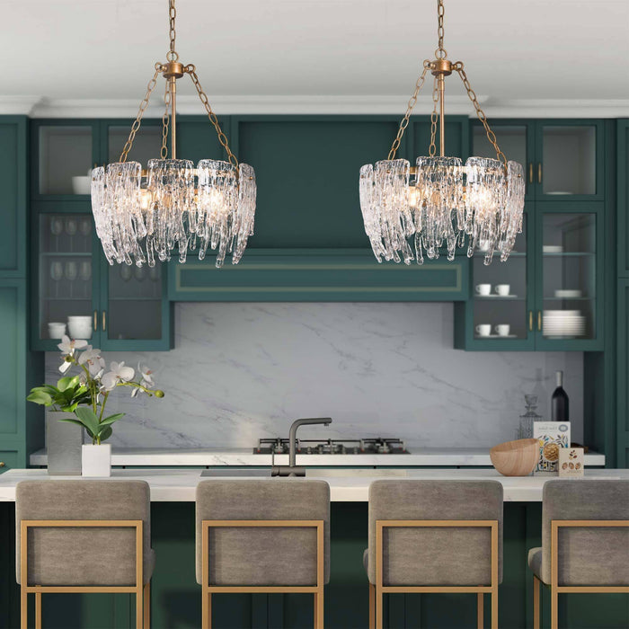 Tisrelle 4-Light Gold Chandelier