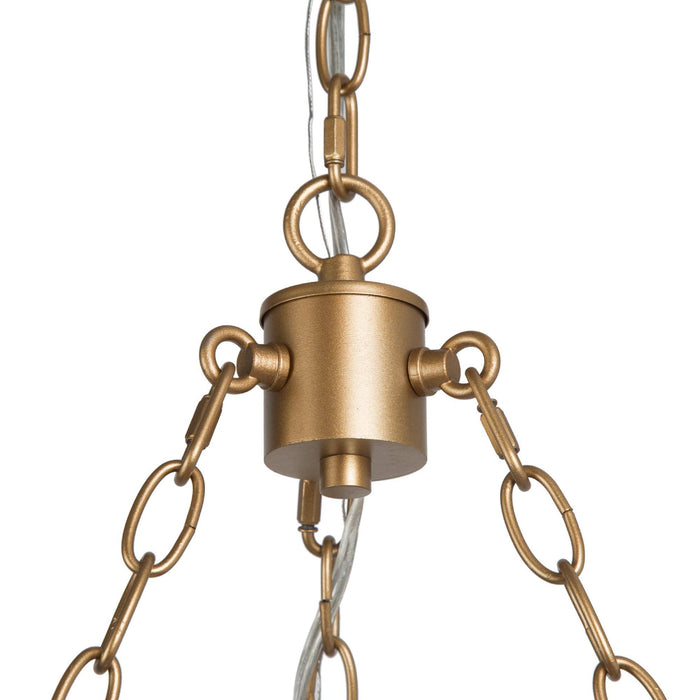 Alakepa 6-Light Black and Gold Chandelier