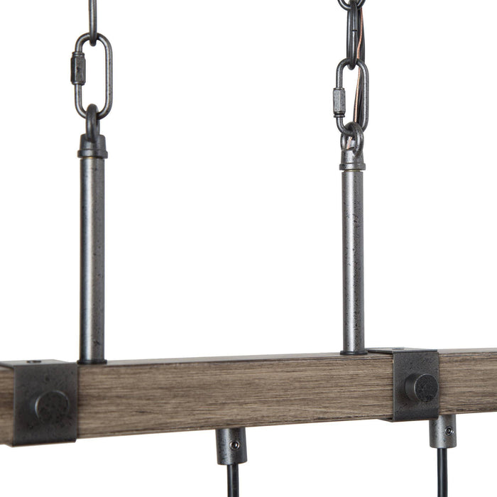 Amthyis 5-Light Wood Island Light