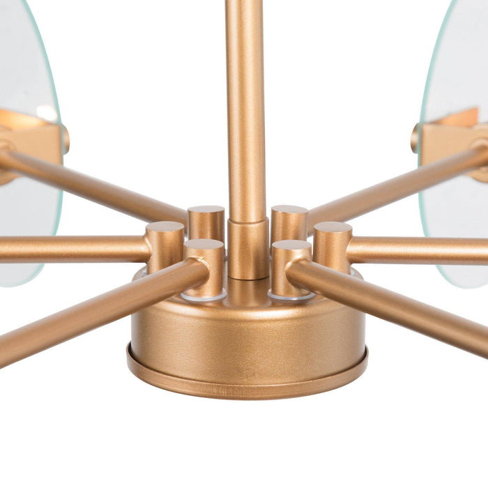 Peniva 6-Light Gold Chandelier