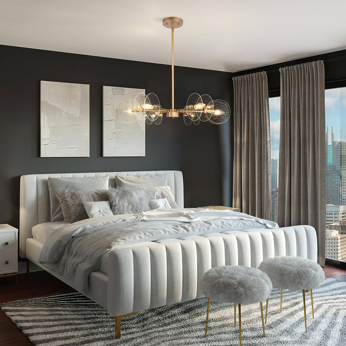 Peniva 6-Light Gold Chandelier