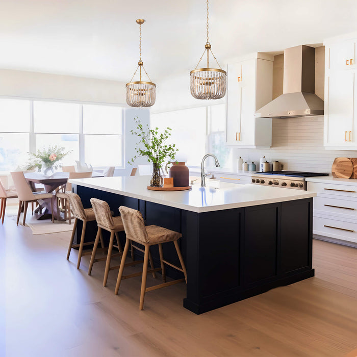 Lanstin 4-Light Gold Chandelier