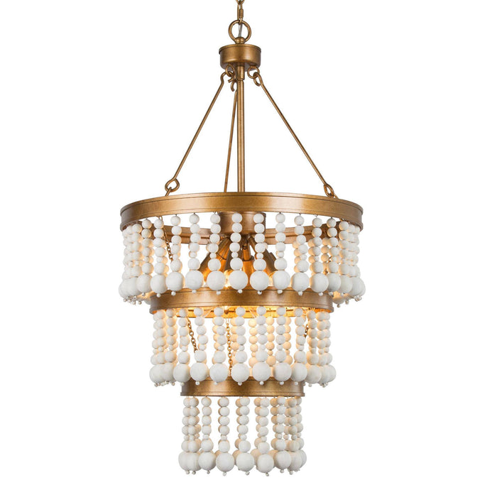 Rutilar 6-Light Gold Chandelier