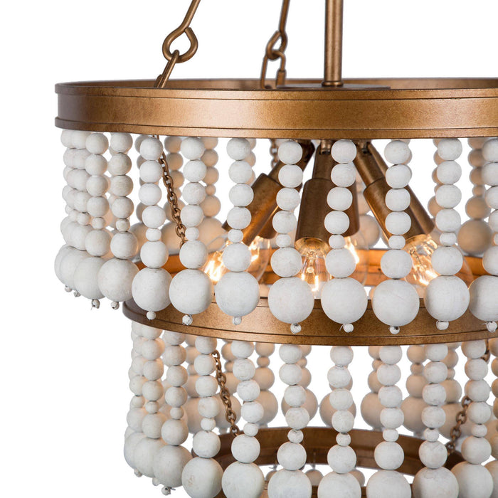 Rutilar 6-Light Gold Chandelier