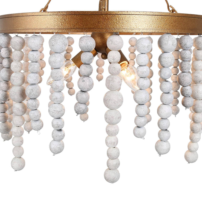 Rutilar 3-Light Gold Chandelier