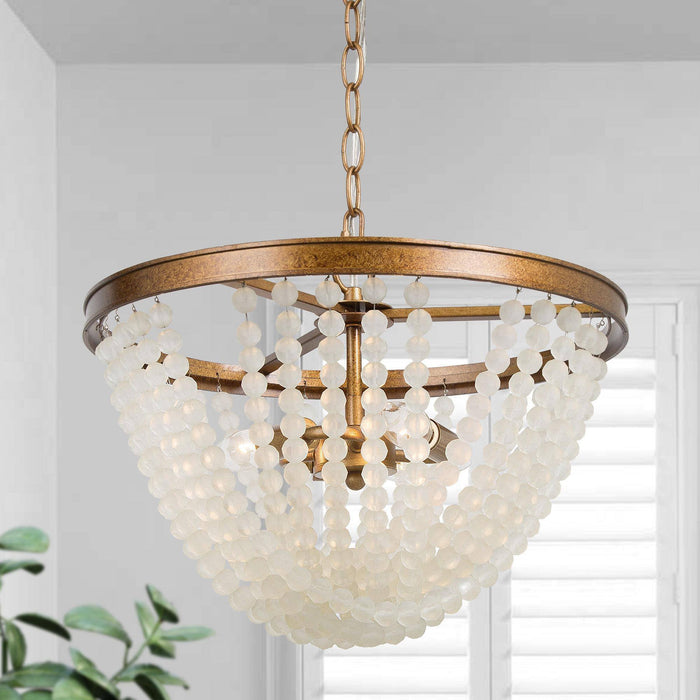 Cympha 3-Light Gold Chandelier