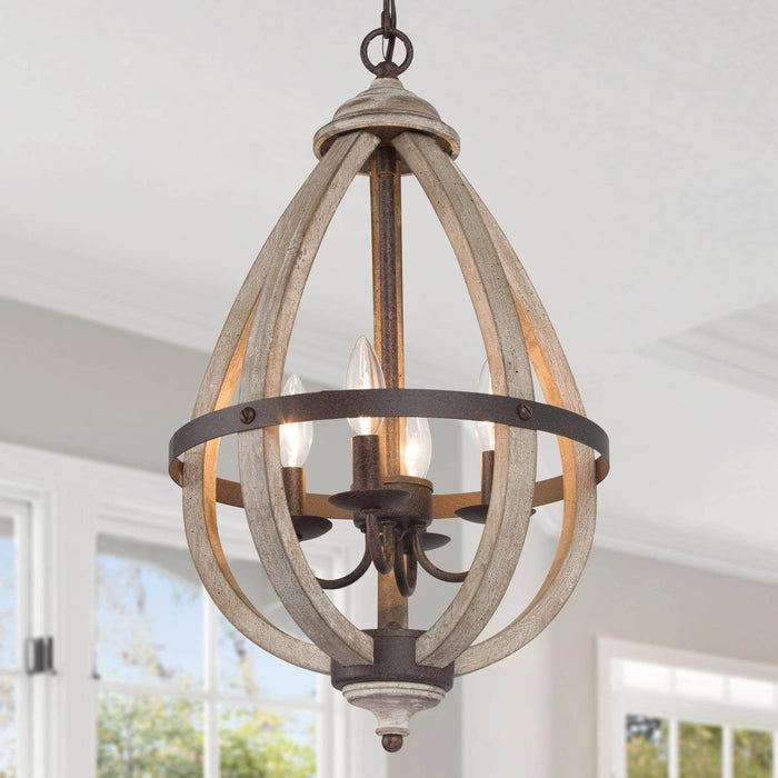 Heffebo 4-Light Wood Chandeliers