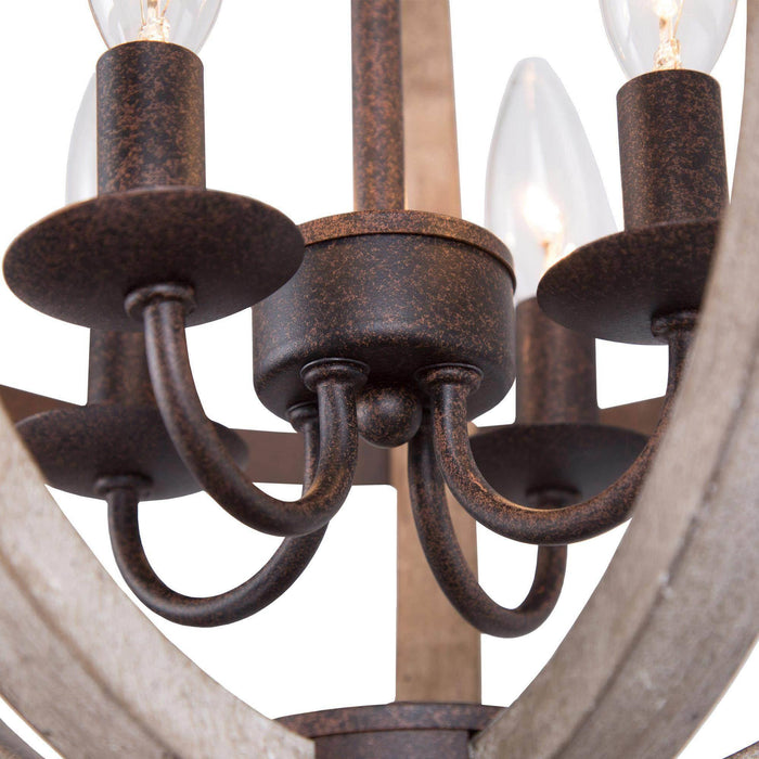 Heffebo 4-Light Wood Chandeliers
