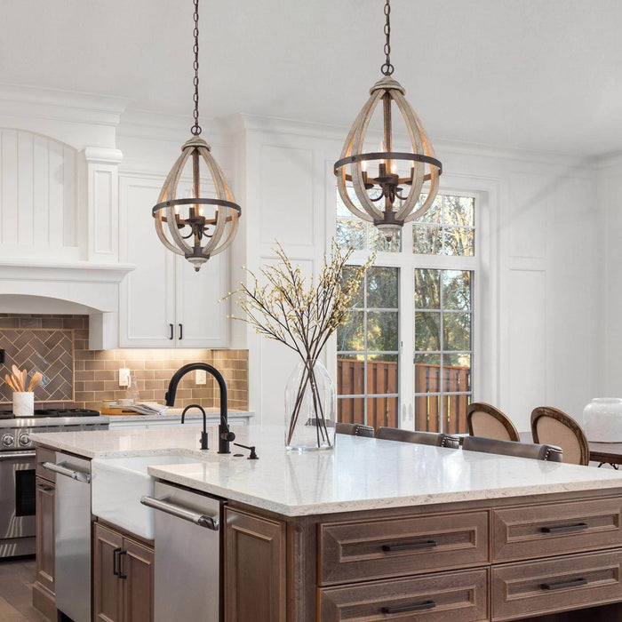 Heffebo 4-Light Wood Chandeliers