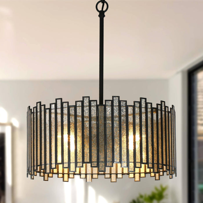 Hemaal 4-Light Black Chandeliers