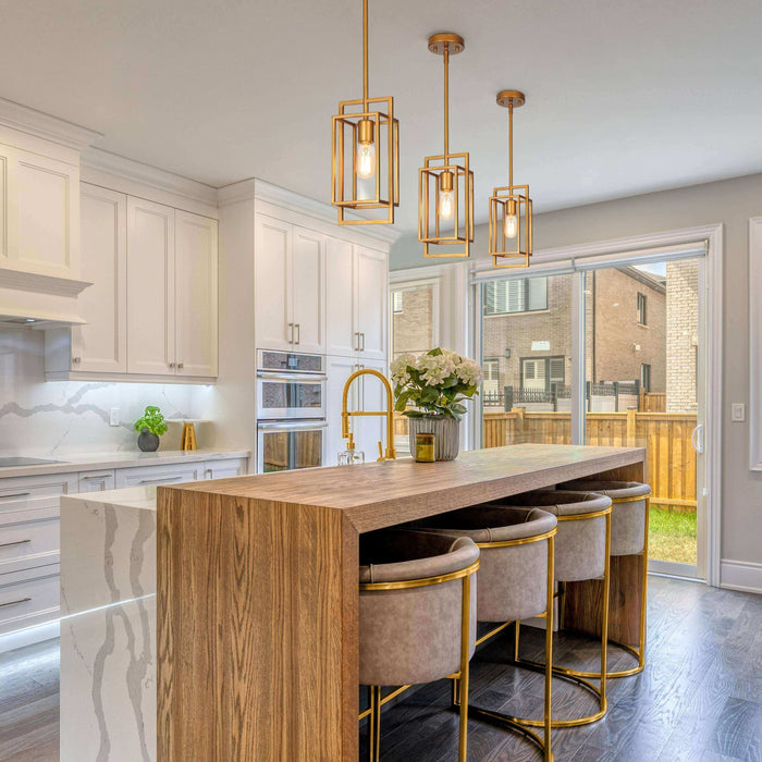 Kressi 1-Light Gold Pendant Light