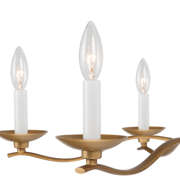 Camisia 6-Light Gold Chandelier