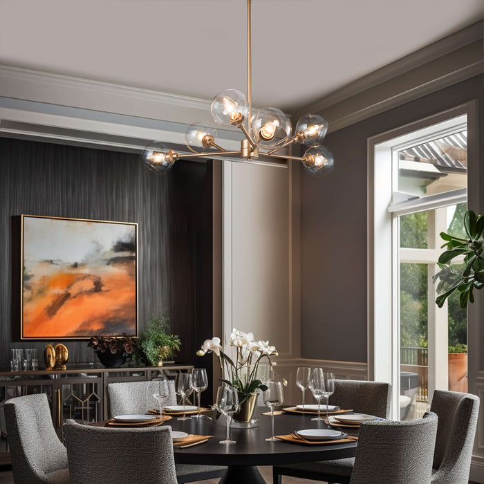Celviane 6-Light Gold Chandeliers