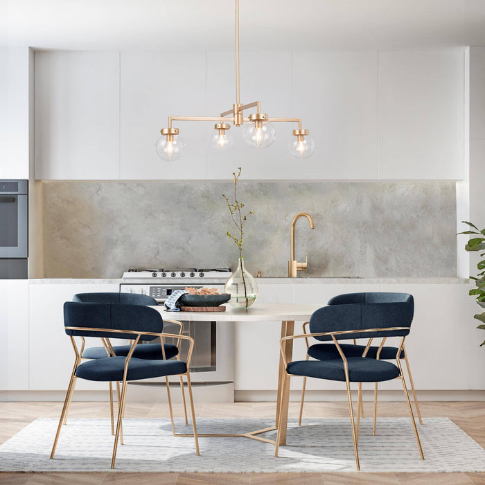 Edward 4-Light Gold Chandelier