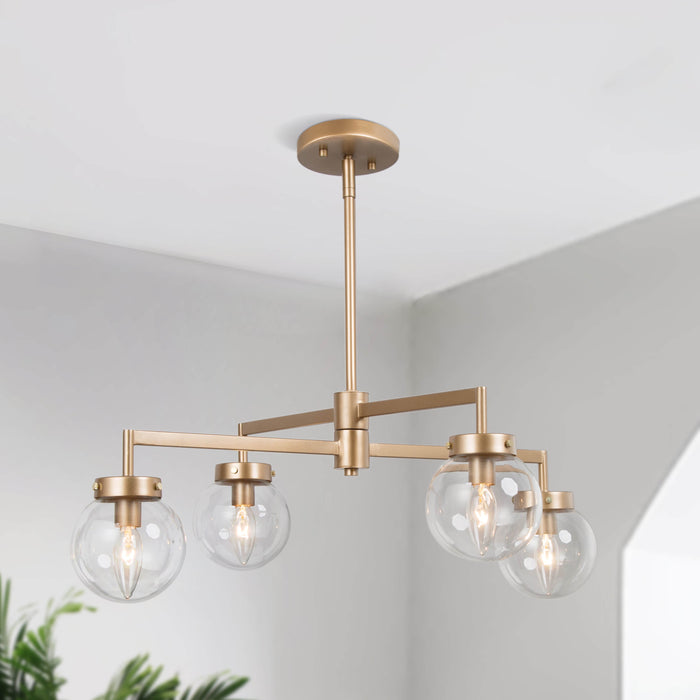 Edward 4-Light Gold Chandelier