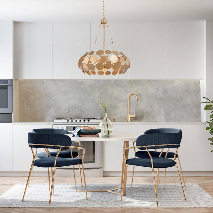 Anisior 3-Light Gold Chandelier