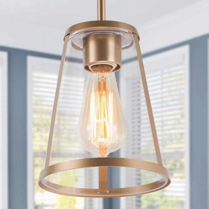 Ravelis 1-Light Gold Pendant Light