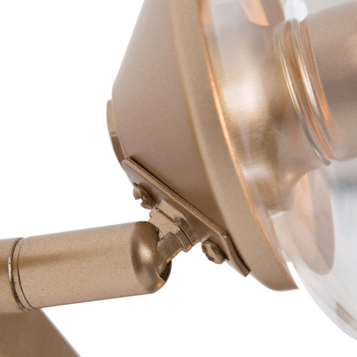 Isidore 3-Light Gold Bathroom Vanity Light
