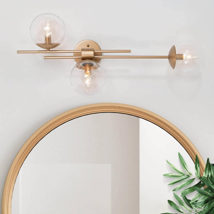 Memmig 3-Light Gold Wall Sconce