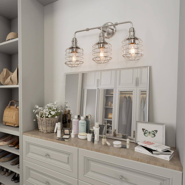 Tomatillo 3-Light Silver Vanity Light