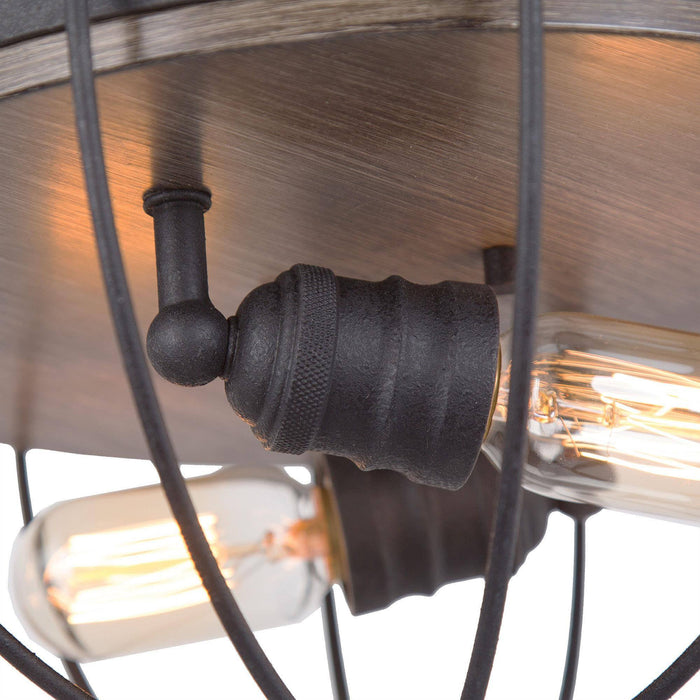 Egregia 2-Light Rust Flush Mount Light