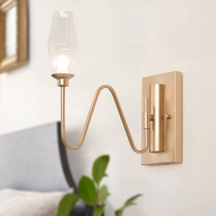 Drelmyn 1-Light Gold Wall Sconce