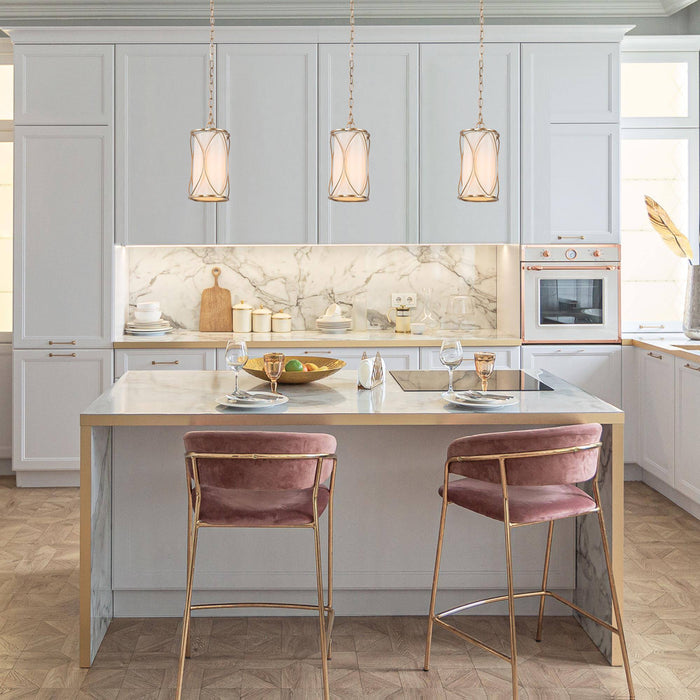 Galess 1-Light Gold Pendant Light