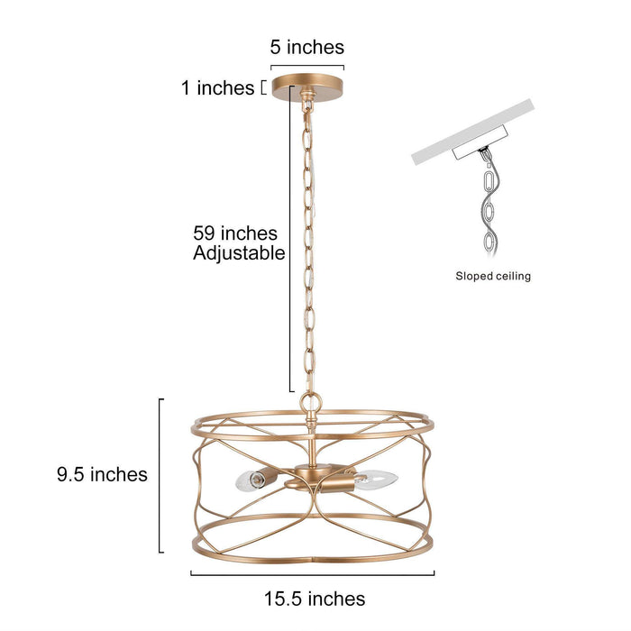 Galess 3-Light Chandelier