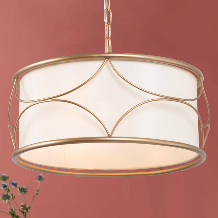 Blissve 3-Light Gold Chandelier