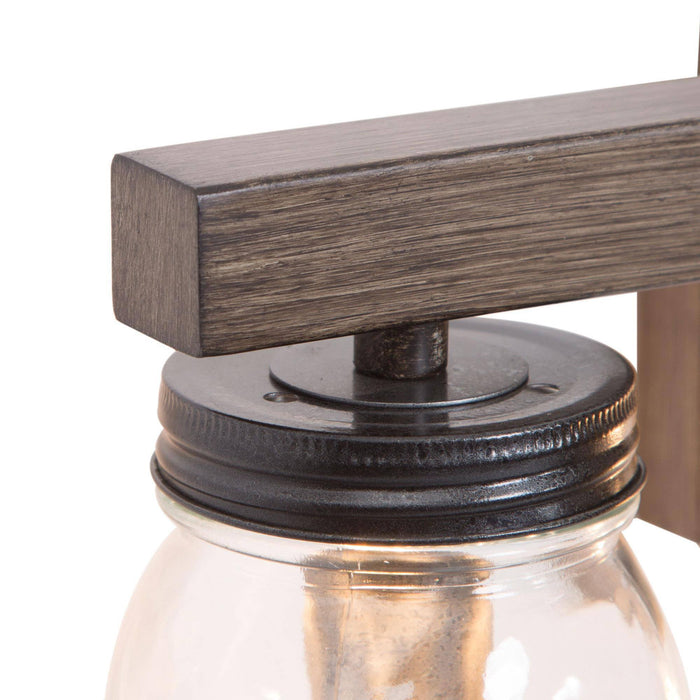 Amthyis 3-Light Wood Bathroom Vanity Light