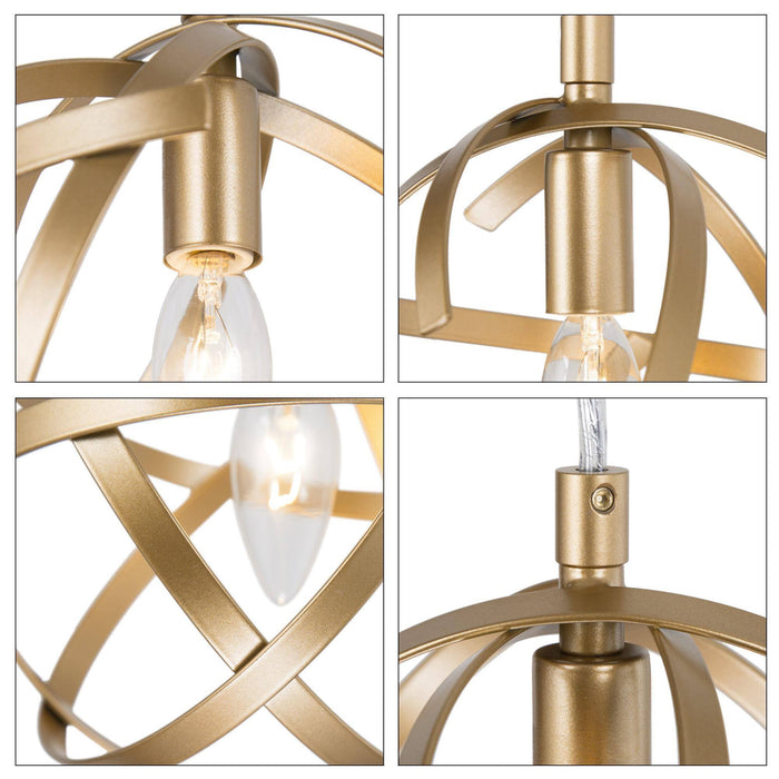 Bongow 1-Light Mini Gold Modern Pendant Light Fixtures
