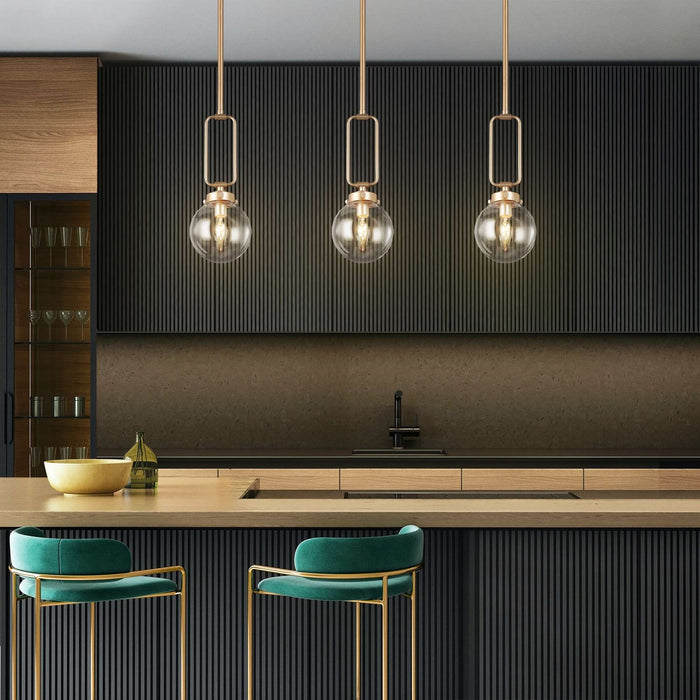 Unelefa 1-Light Gold Pendant Lights