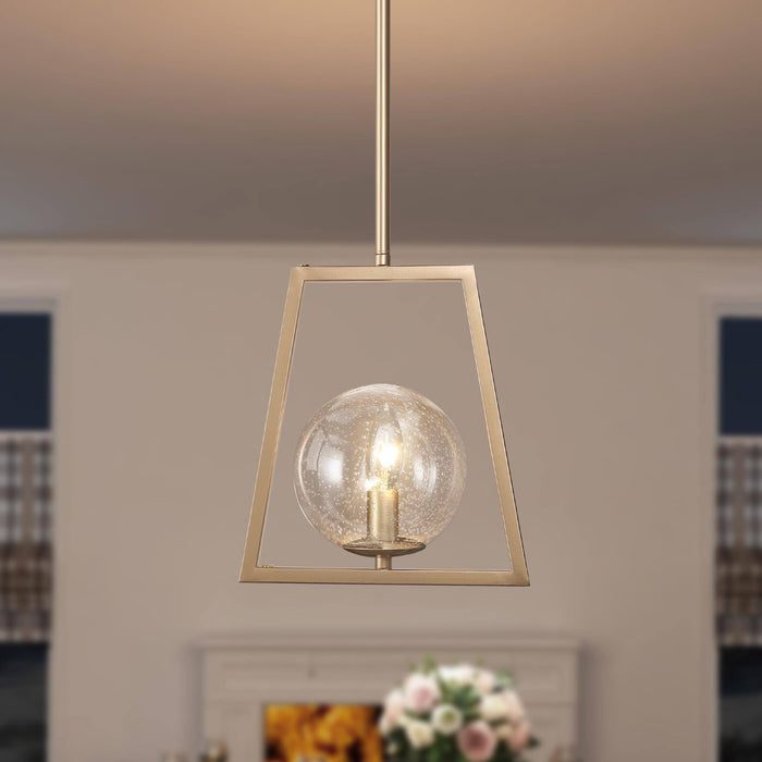 Elvinea 1-Light Gold Pendant Light