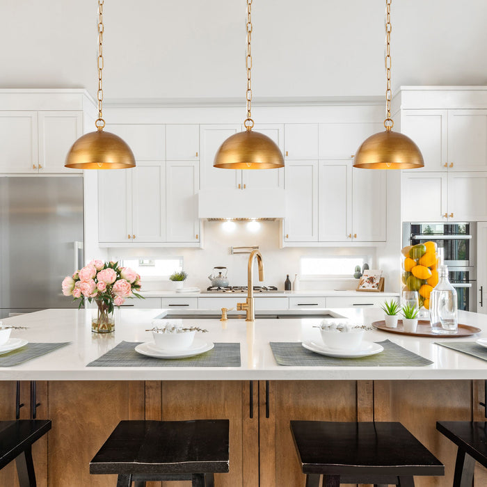 Julibris 1-Light Gold Pendant Lights