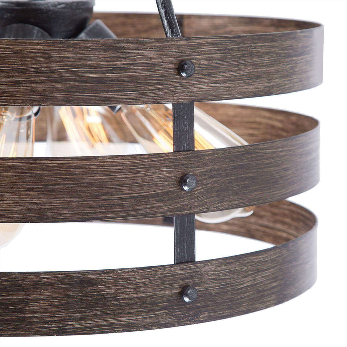 Maestin 4-Light Wood Chandelier