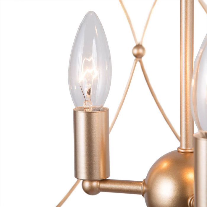 Haimeda 3-Light Gold Metal Chandeliers