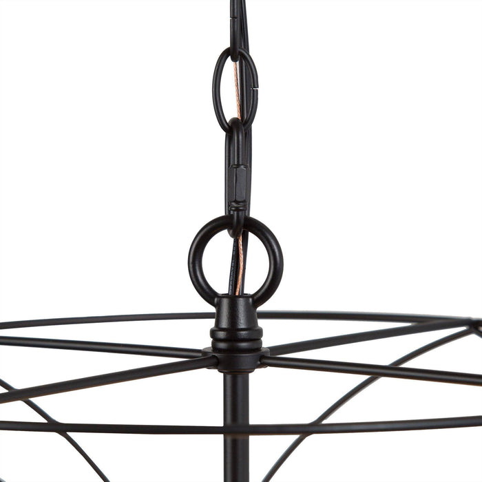 Haimeda 3-Light Black Chandelier