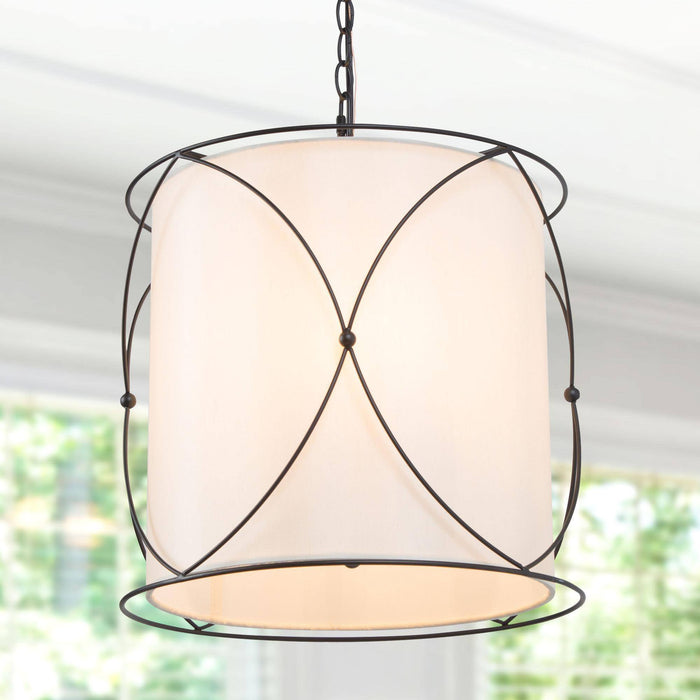 Haimeda 3-Light White Chandelier